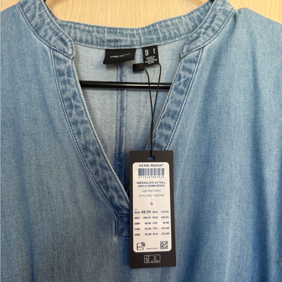 Vero Moda Light Blue Maxi Dress - Picture 4 of 8